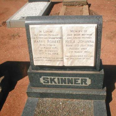 SKINNER Harry Robert 1875-1948 &amp; Heila Johanna 1890-1964