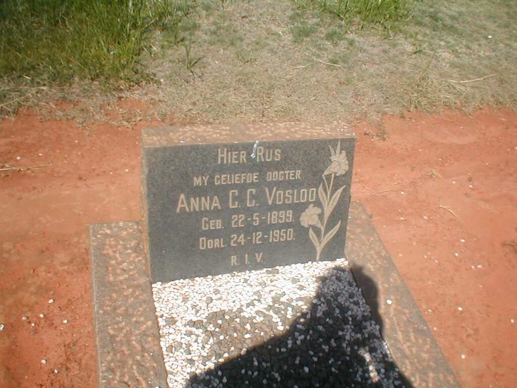 VOSLOO Anna C.C. 1899-1950
