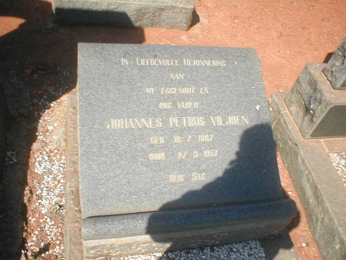 VILJOEN Johannes Petrus 1887-1957