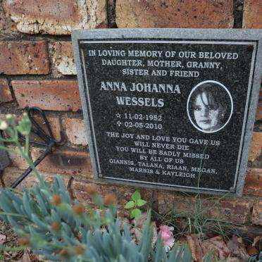 WESSELS Anna Johanna 1952-2010