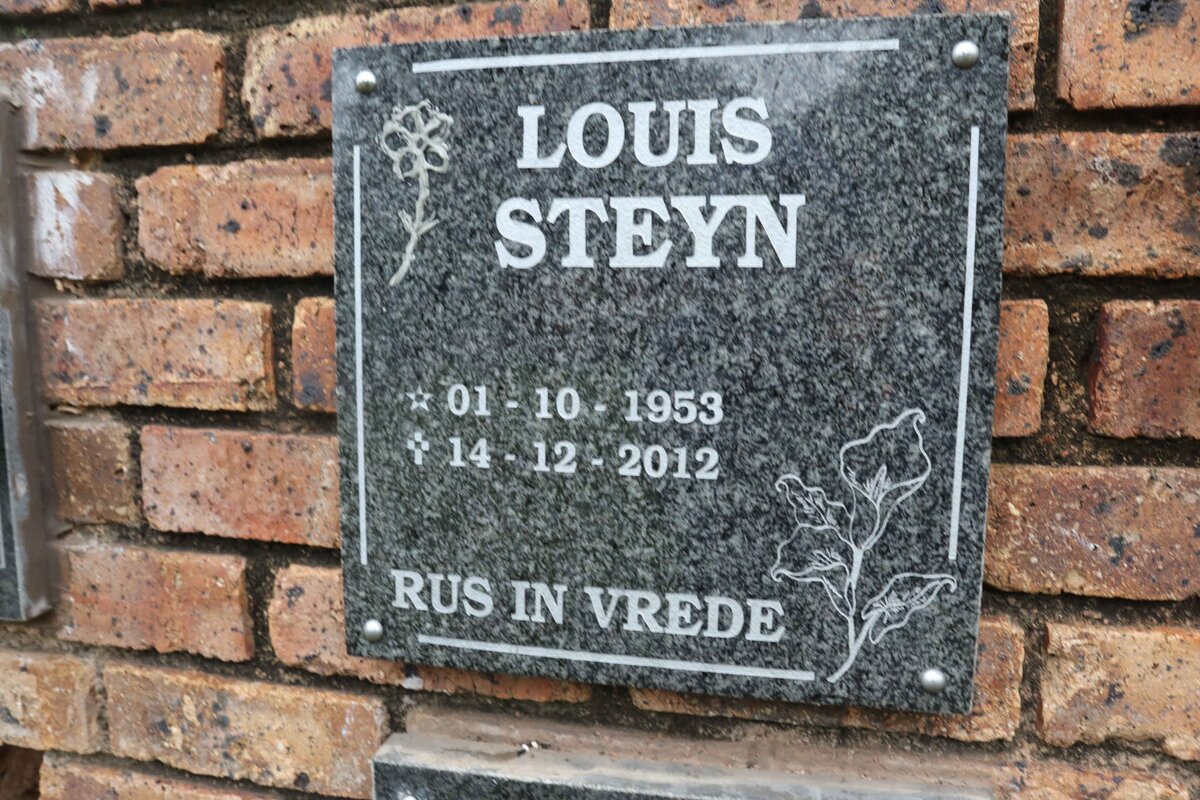 STEYN Louis 1953-2012