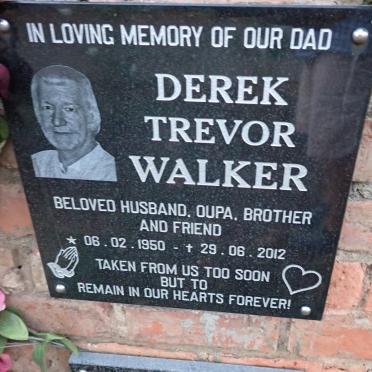 WALKER Derek Trevor 1950-2012