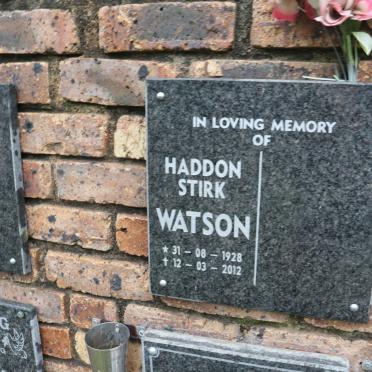 WATSON Haddon Stirk 1928-2012