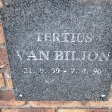 BILJON Tertius, van 1959-1996