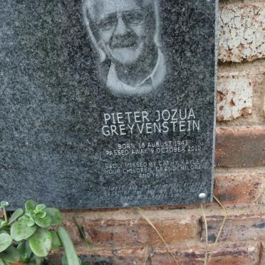 GREYVENSTEIN Pieter Jozua 1943-2010