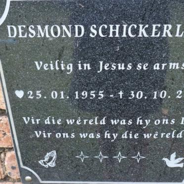 SCHICKERLING Desmond 1955-2007