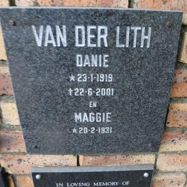 LITH Danie, van der 1919-2001 &amp; Maggie 1931-