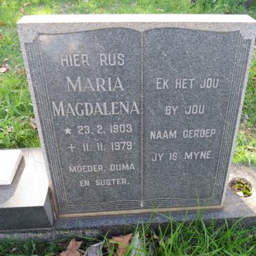 ? Maria Magdalena 1903-1979