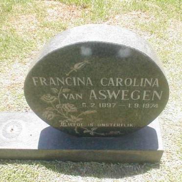 ASWEGEN Francina Carolina, van 1897-1974
