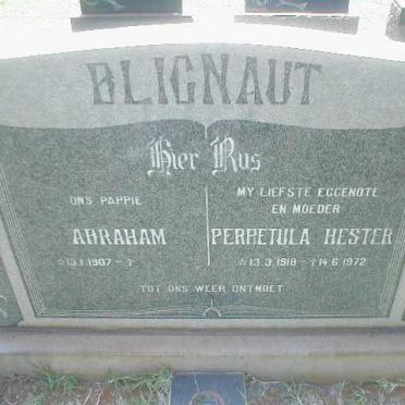BLIGNAUT Abraham 1907- &amp; Perretula Hester 1918-1972