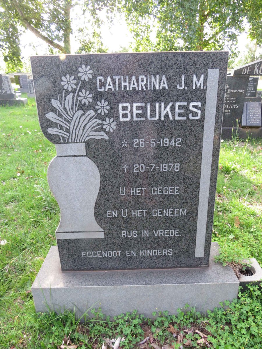 BEUKES Catharina J.M. 1942-1978
