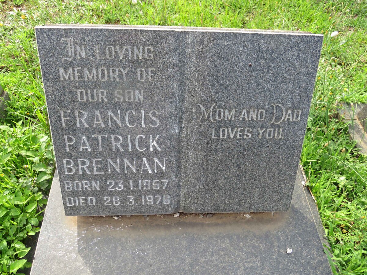 BRENNAN Francis Patrick 1957-1976