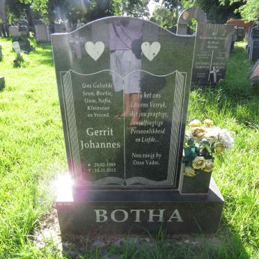 BOTHA Gerrit Johannes 1989-2012