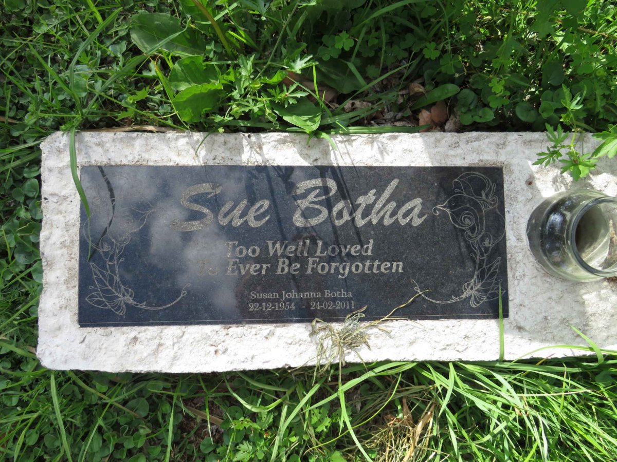 BOTHA Susan Johanna 1954-2011