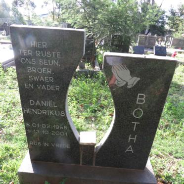 BOTHA Daniël Hendrikus 1968-2001