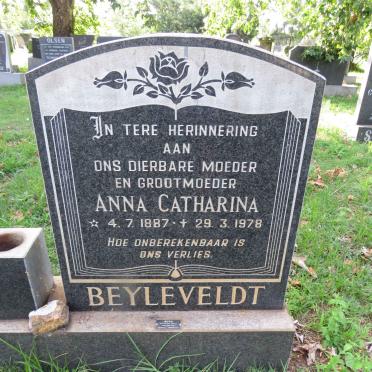 BEYLEVELDT Anna Catharina 1887-1978
