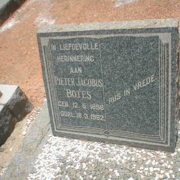 BOTES Pieter Jacobus 1896-1962