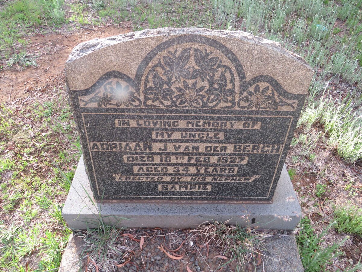 BERGH Adriaan, van der -1927