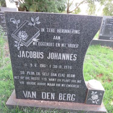 BERG Jacobus Johannes, van den 1916-1976
