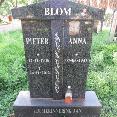 BLOM Pieter 1946-2012 &amp; Anna 1947-
