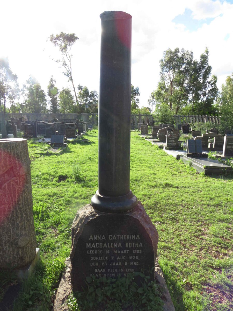 BOTHA Anna Catherina Magdalena 1905-1928