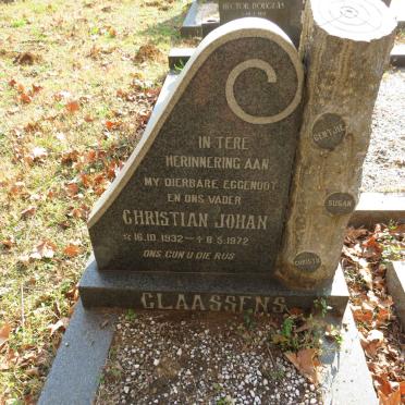 CLAASSENS Christian Johan 1932-1972