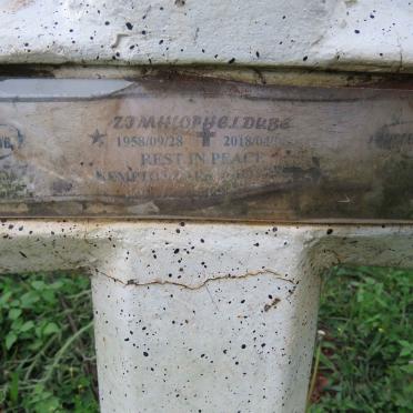 DUBE Zomhlophe I. 1958-2018