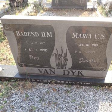 DYK Barend D.M., van 1913-1992 &amp; Maria C.S. 1915-1997