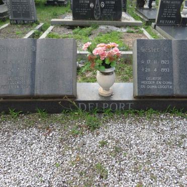 DELPORT Frederick B. 1916-1976 &amp; Hester E. 1923-1993