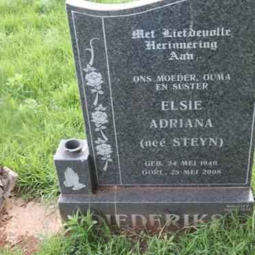 DIEDERIKS Elsie Adriana nee STEYN 1940-2008