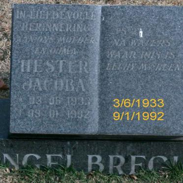 ENGELBRECHT Hester Jacoba 1933-1992