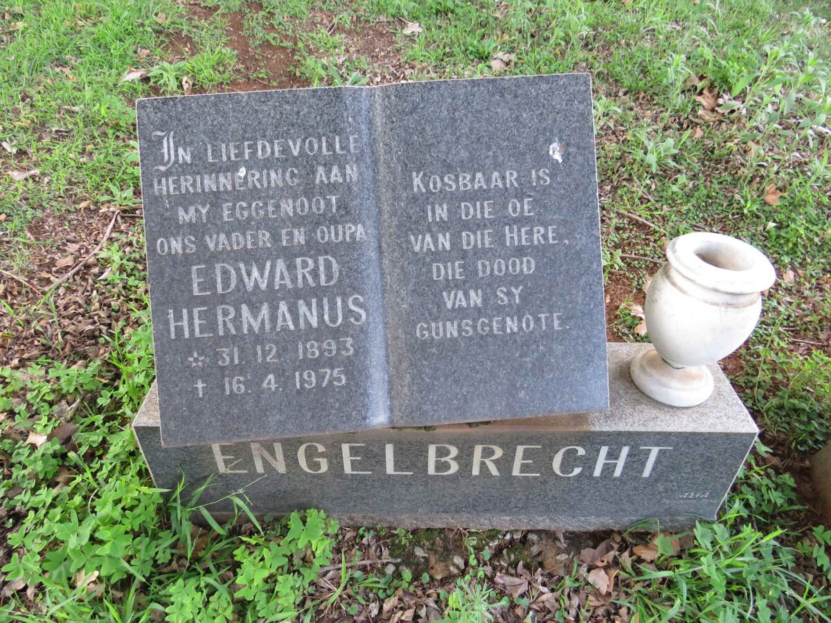 ENGELBRECHT Edward Hermanus 1893-1975