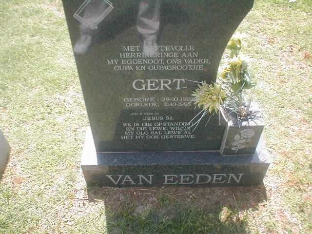 EEDEN Gert, van 1919-1995
