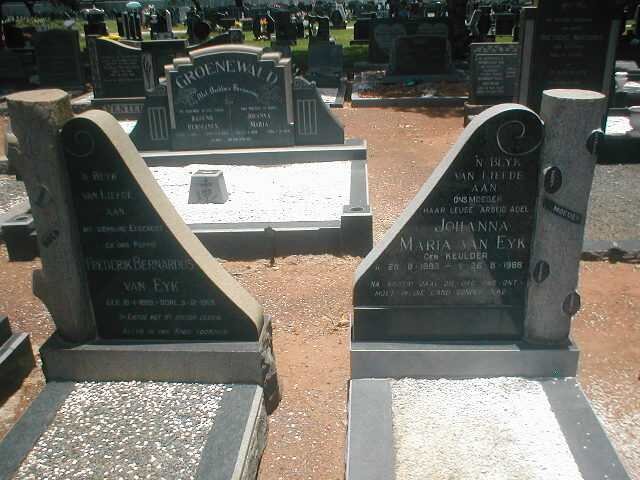 EYK Frederik Bernardus, van  - 1965 &amp; Johanna Maria KEULDER 1893-1988