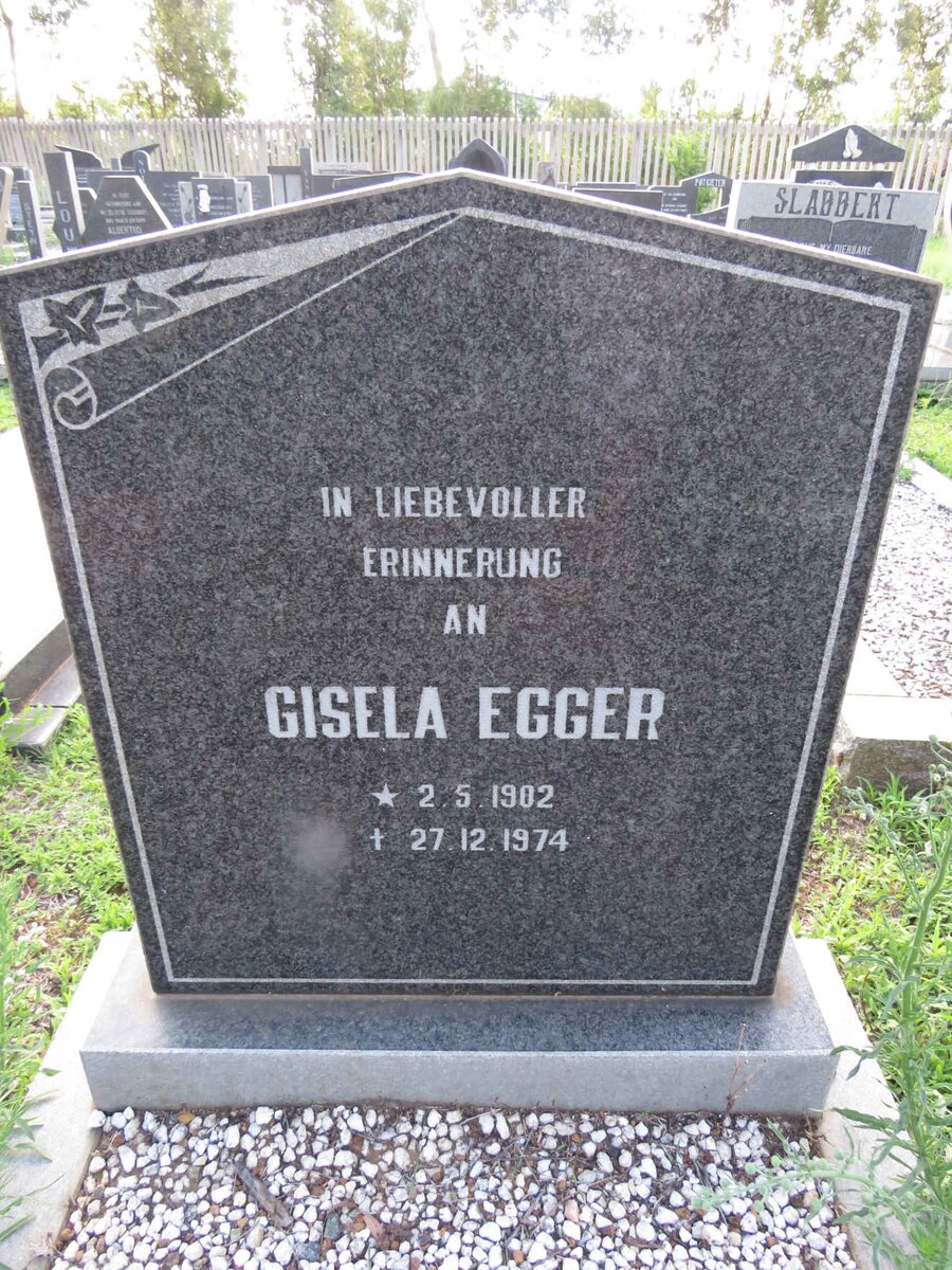 EGGER Gisela 1902-1974