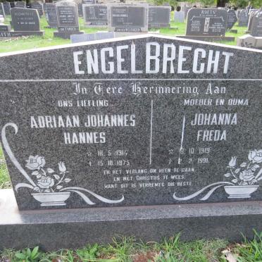 ENGELBRECHT Adriaan Johannes 1914-1975 &amp; Johanna Freda 1919-1991