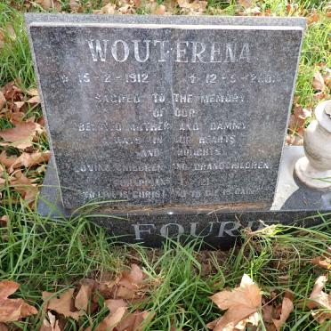 FOURIE Wouterena 1912-2001