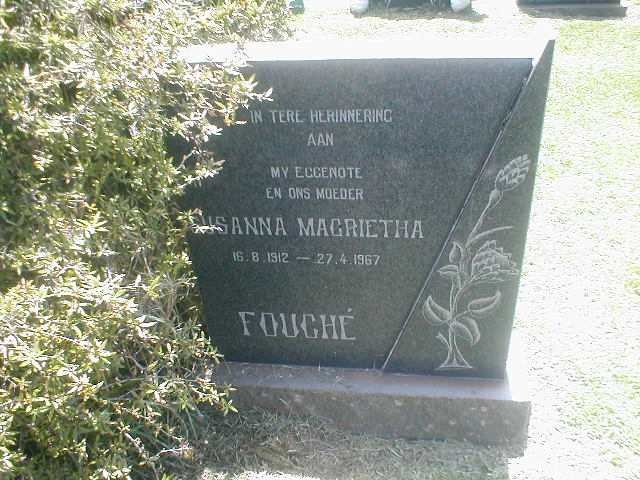 FOUCHÉ Susanna Magrietha 1912-1967