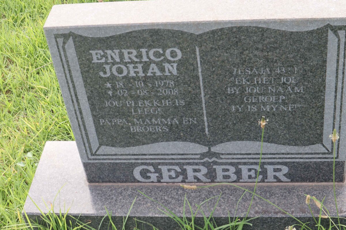 GERBER Enrico Johan 1978-2008