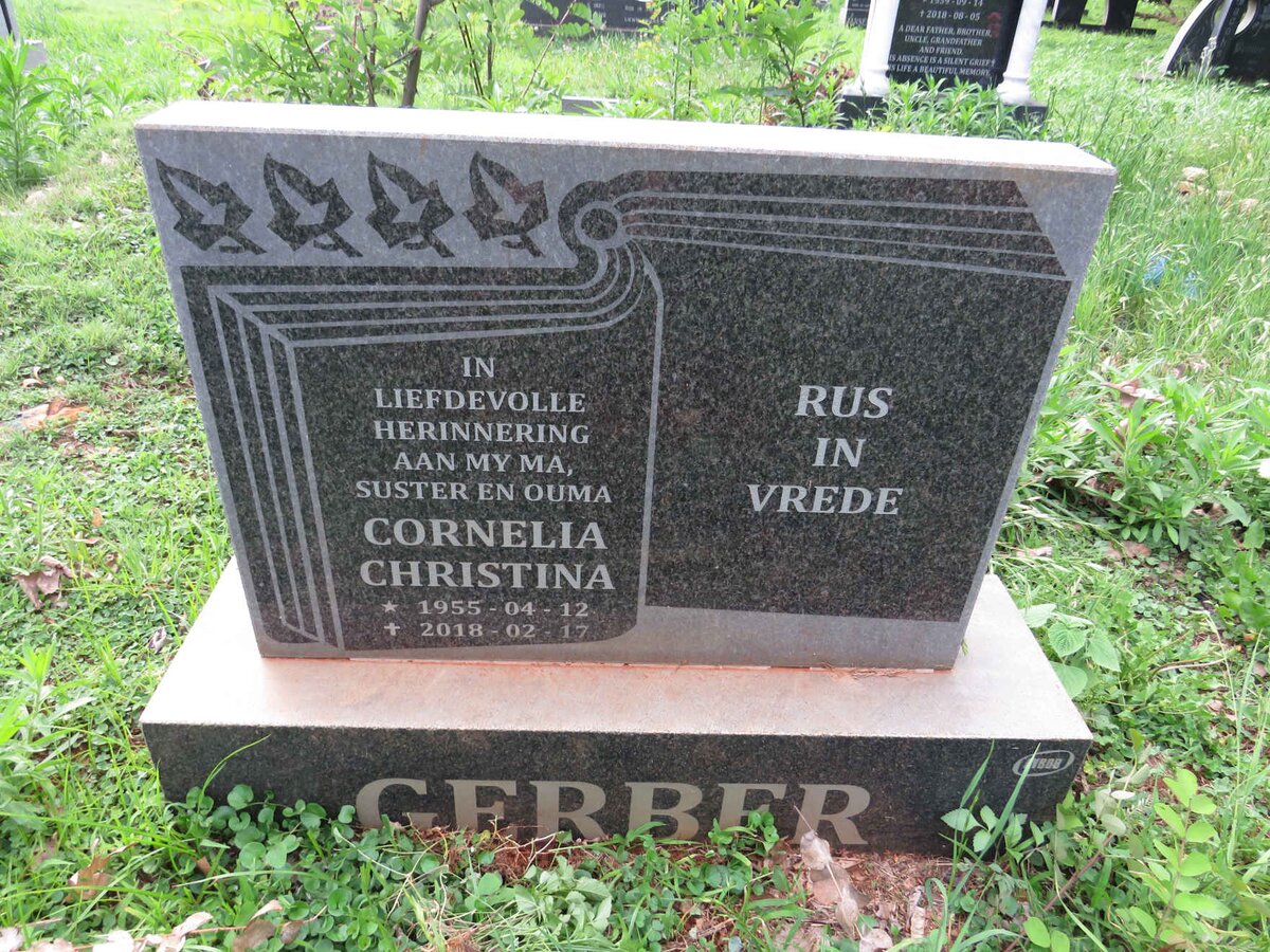 GERBER Cornelia Christina 1955-2018