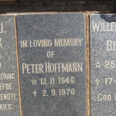 HOFFMANN Peter 1946-1976