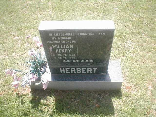 HERBERT William Henry 1933-1995