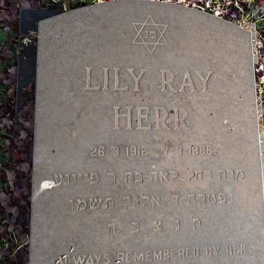 HERR Lily Ray 1912-1986