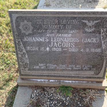 JACOBS Johannes Leonardus 1908-1968