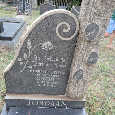 JORDAAN Robert P. 1926-1971