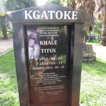 KGATOKE Khale Titus 1952-2011