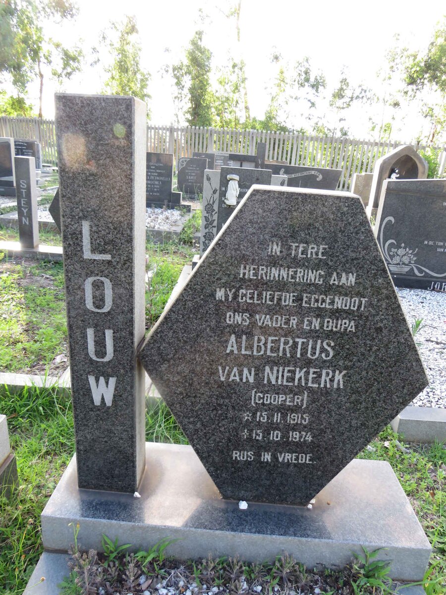 LOUW Albertus van Niekerk, 1915-1974