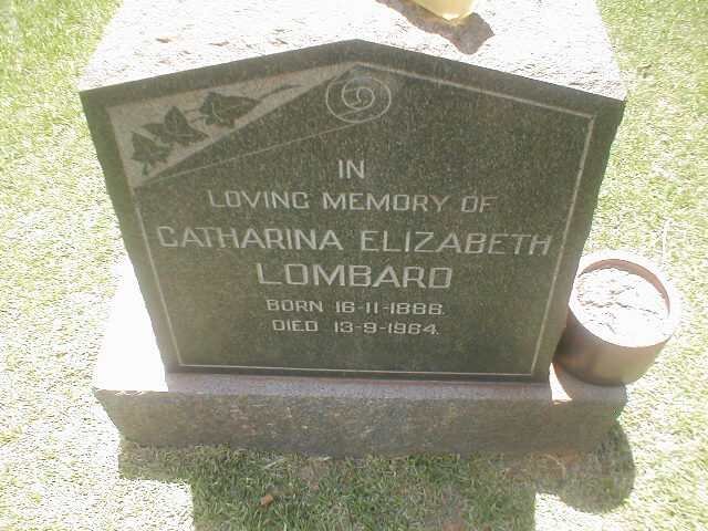 LOMBARD Catharina Elizabeth 1888-1964