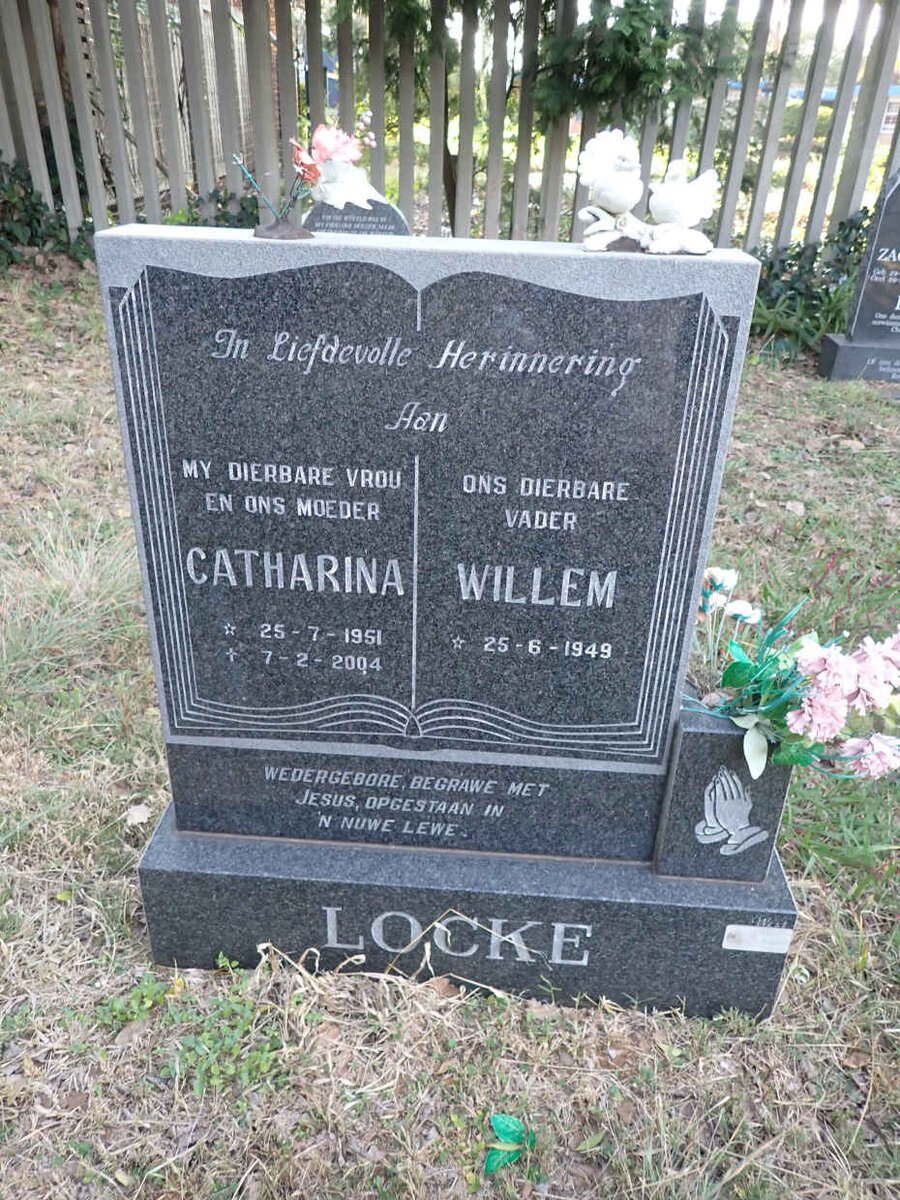LOCKE Willem 1949- &amp; Catharina 1951-2004