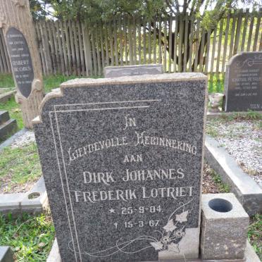 LOTRIET Dirk Johannes Frederik 1904-1967
